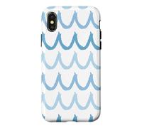 Pastel Blue Waves Ocean Lover Surfing Surf Summer Vibes Case for iPhone X/XS