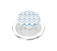 Pastel Blue Waves Ocean Lover Surfing Surf Summer Vibes PopSockets PopGrip for MagSafe