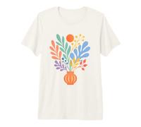 Pastel Botanical Bouquet Cottagecore Boho Spring Floral Gift Premium T-Shirt