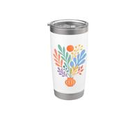 Pastel Botanical Bouquet Cottagecore Boho Spring Floral Gift Stainless Steel Insulated Tumbler