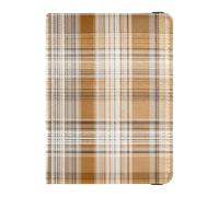 Pastel Brown Plaid Stripe Passport Card Holder Cover Combo Wallet Combo Ultra Slim