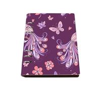 Pastel Butterflies A5 Notebook, Pu Leather Notebooks, Lined Paper Notebook Cute 180Pages/90Sheets, Homework Book for Meeting, Note Book A5 for Women, Revision Supplies Journal Diary