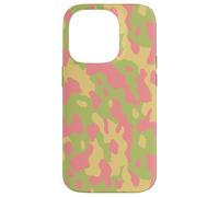 Pastel Camo Pattern in Pink, Green and Tan Case for iPhone 14 Pro