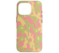 Pastel Camo Pattern in Pink, Green and Tan Case for iPhone 16 Pro