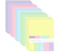 Pastel Card A4, 100 Sheets 5 Colours Rainbow Coloured Card 92lb/250gsm for DIY Crafting Scrapbook Decoration