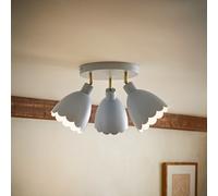 ValueLights | Millie Powder Blue Scallop 3 Way Adjustable Round Spotlight | Ceiling Light, Home Décor & Improvement Essential