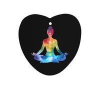 Pastel Chakra Pose Tie Dye Car Air Freshener Decorative Hanging Aromatherapy Tablets for Car Trucks Love form