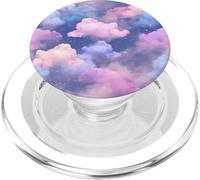 Pastel Clouds blend of pink and blue With Shining Stars PopSockets PopGrip for MagSafe