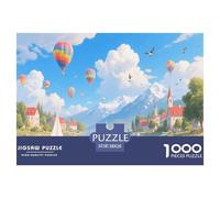 Pastel Color | Lake Town Jigsaw Puzzle 1000 Pieces, Fun & Challenging Educational Game, Family Activity Toy for Adults & Children, Exquisite Home Art Decor | Gift 38x26cm/1000pcs