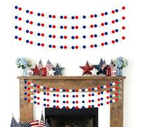 Pastel Colorful Pom Pom Garland Decorations - Large Spring Felt Ball Garland for Classroom,Christmas, Mantle Decor, Easter Tree Ornaments, Party Hanging Decor (B)