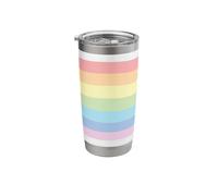 Pastel Colors, Rainbow, Pastels, Cute Colorful Pattern Stainless Steel Insulated Tumbler