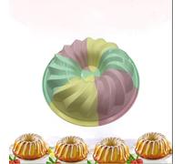 Pastel Colour Silicone Designer Mould Tray - Baking, Cooking, Freezing, Muffins, Cupcakes, Sponge Cake, Jelly, Chocolate, Sweets, Candies, Desserts, Savouries, Ice, Unique, Non-Stick, Dishwasher Safe