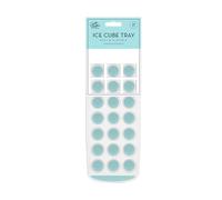 Pastel Coloured Ice Cube Tray with 21 Moulds, 29.5cm, Silicone, Sold Individually (Silicone, Pastel Green)