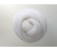 Pastel Colours* 100% Merino Wool Tops Roving for Wet and Needle Felting, 30-150 g (White, 90 g)
