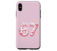 Pastel Cute 67 Kawaii Clouds Valentine's Day Girls Humor Case for iPhone XS Max