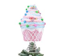 Pastel Dessert Christmas Tree Topper, Pink Cupcake Tree Topper,Dessert Tree Topper, Pastel Decor For Christmas Tree Top,For Christmas Partys And Home Decoration