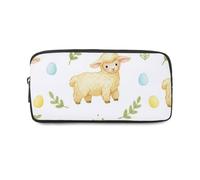 Pastel Easter Eggs Large Capacity Pencil Case with Zip Up Teenage Pencil Cases for Girls Pen Pouch Secondary School Secondary High School College Sixth Form Stationery Gifts for Women Men