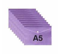 ( ) - Pastel Filing Wallet for School, Office, Home Organisation, Lightweight Paper Storage Folders