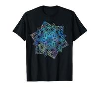 Pastel Floral Mandala Sacred Fractal Geometry Art Good Vibe Value Graphic T-Shirt
