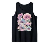 Pastel Floral Petunia Plant Flowers Botanical Dreamy Spring Tank Top