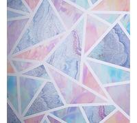 Pastel Geometric Wallpaper Glitter Liquid Marble Effect Pink Lilac Teal