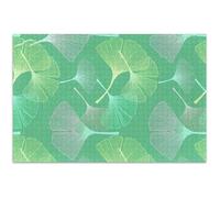 Pastel Ginkgo Leaves Green Jigsaw Puzzles 500 Pieces for Adults Fun Silly Fun Prime Puzzle Cartoon Animal, 20.5x14.9 Inch