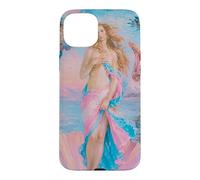 Pastel Goddess Art Trans Pride Painting Case for iPhone 15 Plus