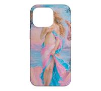 Pastel Goddess Art Trans Pride Painting Case for iPhone 16 Pro
