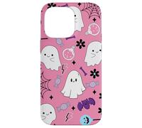 Pastel Goth Aesthetic Cute Spooky Ghost Bat Girl in Pink Case for iPhone 14 Pro Max