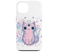 Pastel Goth Angel Cat Third Eye Wings Hearts Surreal Dreamy Case for iPhone 13