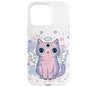 Pastel Goth Angel Cat Third Eye Wings Hearts Surreal Dreamy Case for iPhone 15 Pro Max