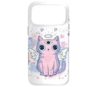 Pastel Goth Angel Cat Third Eye Wings Hearts Surreal Dreamy Case for iPhone 17 Pro Max