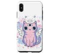 Pastel Goth Angel Cat Third Eye Wings Hearts Surreal Dreamy Case for iPhone XS Max