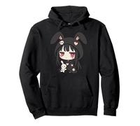 Pastel Goth Anime Girl Bunny Egirl Aesthetic Otaku Horror Pullover Hoodie