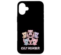 Pastel Goth Bear Cult Kawaii Creepy Cute Case for iPhone 16 Plus