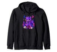 Pastel Goth Beaver Cute Kawaii Zip Hoodie