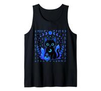 Pastel Goth Black Witchy Cat Crystals Runes Gothic Kawaii Tank Top
