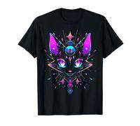Pastel Goth Cat Cyberpunk Dark Academia Fairycore Decora T-Shirt