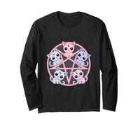 Pastel Goth Cat Kawaii Creepy Cute Long Sleeve T-Shirt