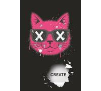 Pastel Goth Cat Sketchbook: Edgy Sphynx & Tattoo Art Drawing Pad | 6x9 Inch, 110 Blank Pages: Unlined Notebook for Doodling, Fashion Design, and Creative Sketching | Pink Alternative Aesthetic