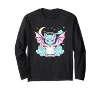 Pastel Goth Christmas Cute Krampus Spooky Kawaii Gothmas Long Sleeve T-Shirt