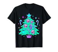 Pastel Goth Christmas Spooky Kawaii Creepy Gothmas Tree T-Shirt