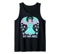 Pastel Goth Christmas Spooky Kawaii Cute Creepy Bat-Mas Tank Top