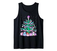 Pastel Goth Christmas Tree Cute Creepy Holiday Gothmas Tank Top