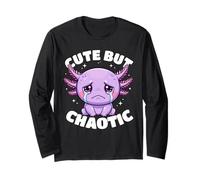 Pastel Goth Creepy Axolotl Cute but Chaotic Kawaii Anime Long Sleeve T-Shirt