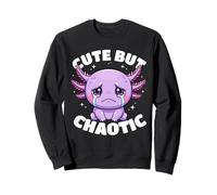 Pastel Goth Creepy Axolotl Cute but Chaotic Kawaii Anime Sweatshirt