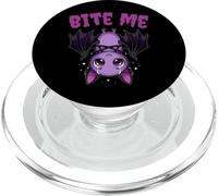 Pastel Goth Creepy Bat Bite Me Halloween Kawaii Anime PopSockets PopGrip for MagSafe