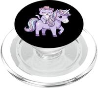 Pastel Goth Creepy Cowboy Cat Riding Unicorn Kawaii Anime PopSockets PopGrip for MagSafe