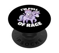 Pastel Goth Creepy Cowboy Cat Riding Unicorn Kawaii Funny PopSockets Adhesive PopGrip