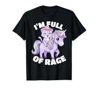 Pastel Goth Creepy Cowboy Cat Riding Unicorn Kawaii Funny T-Shirt